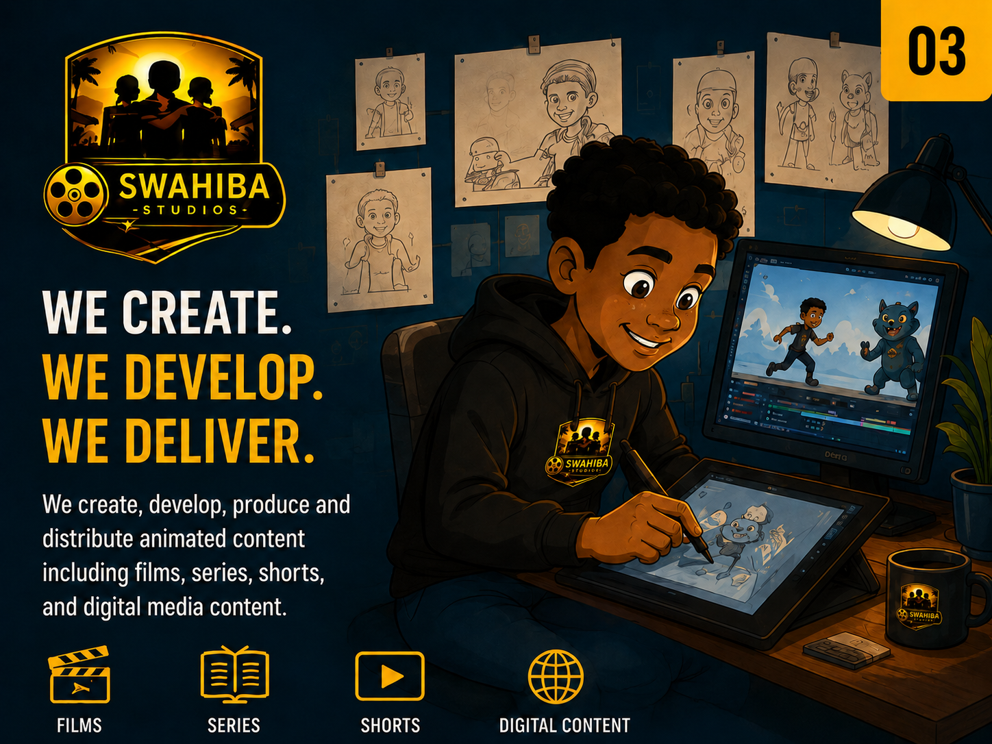 Swahiba Studios create develop and deliver animation