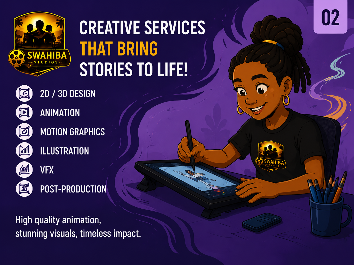 Swahiba Studios creative services illustration