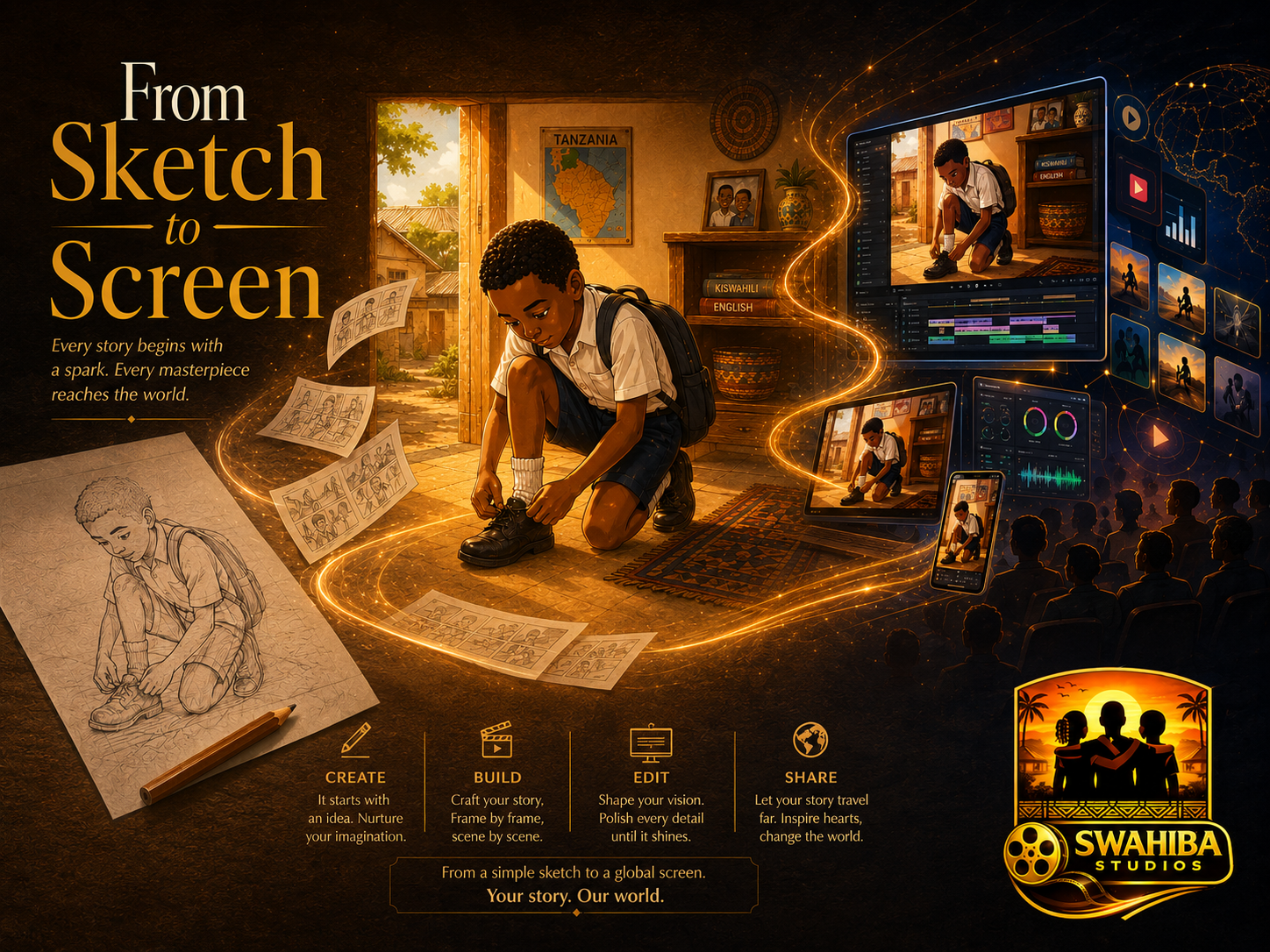 Swahiba Studios from sketch to screen animation workflow