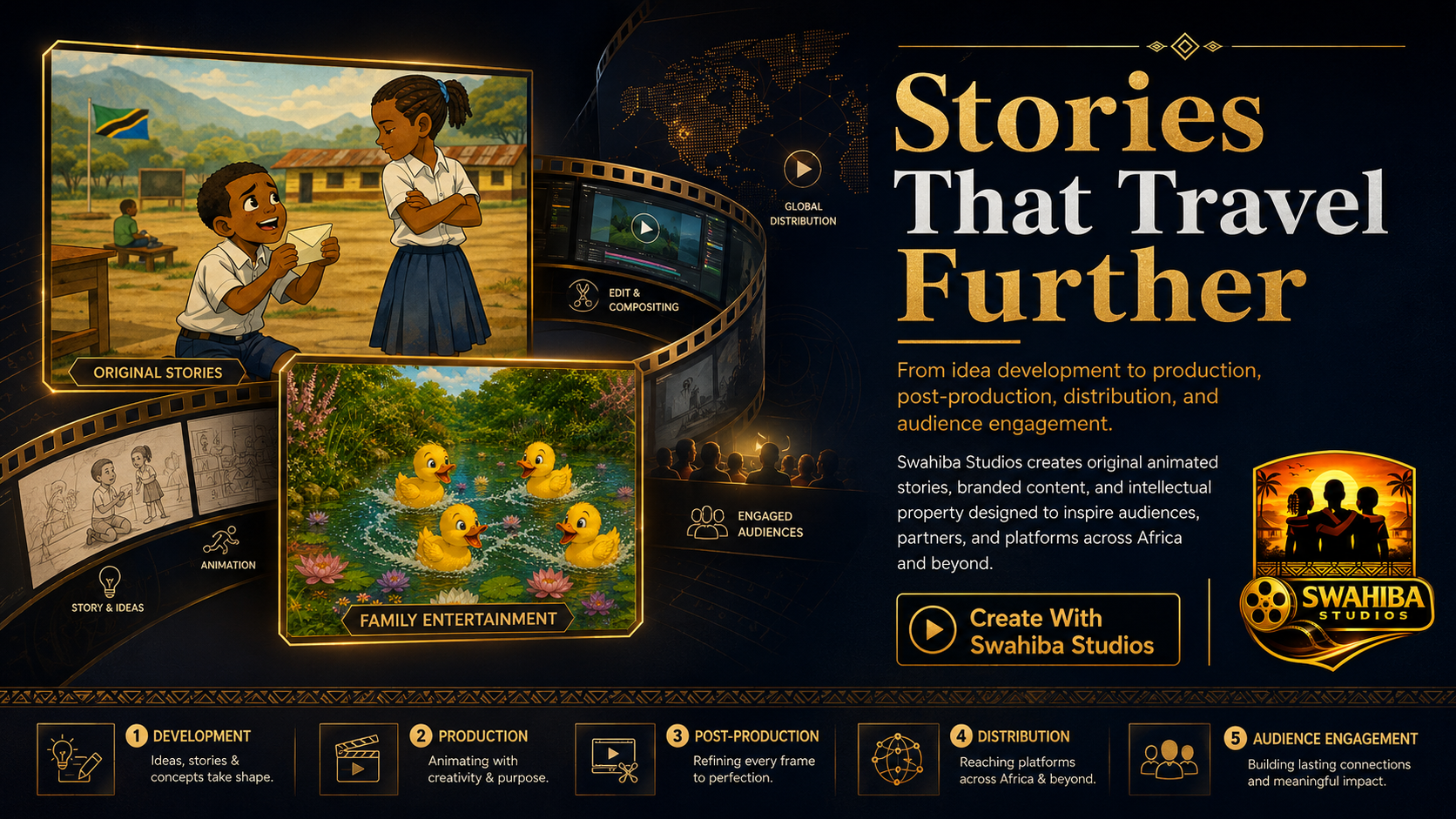 Swahiba Studios stories that travel further across platforms